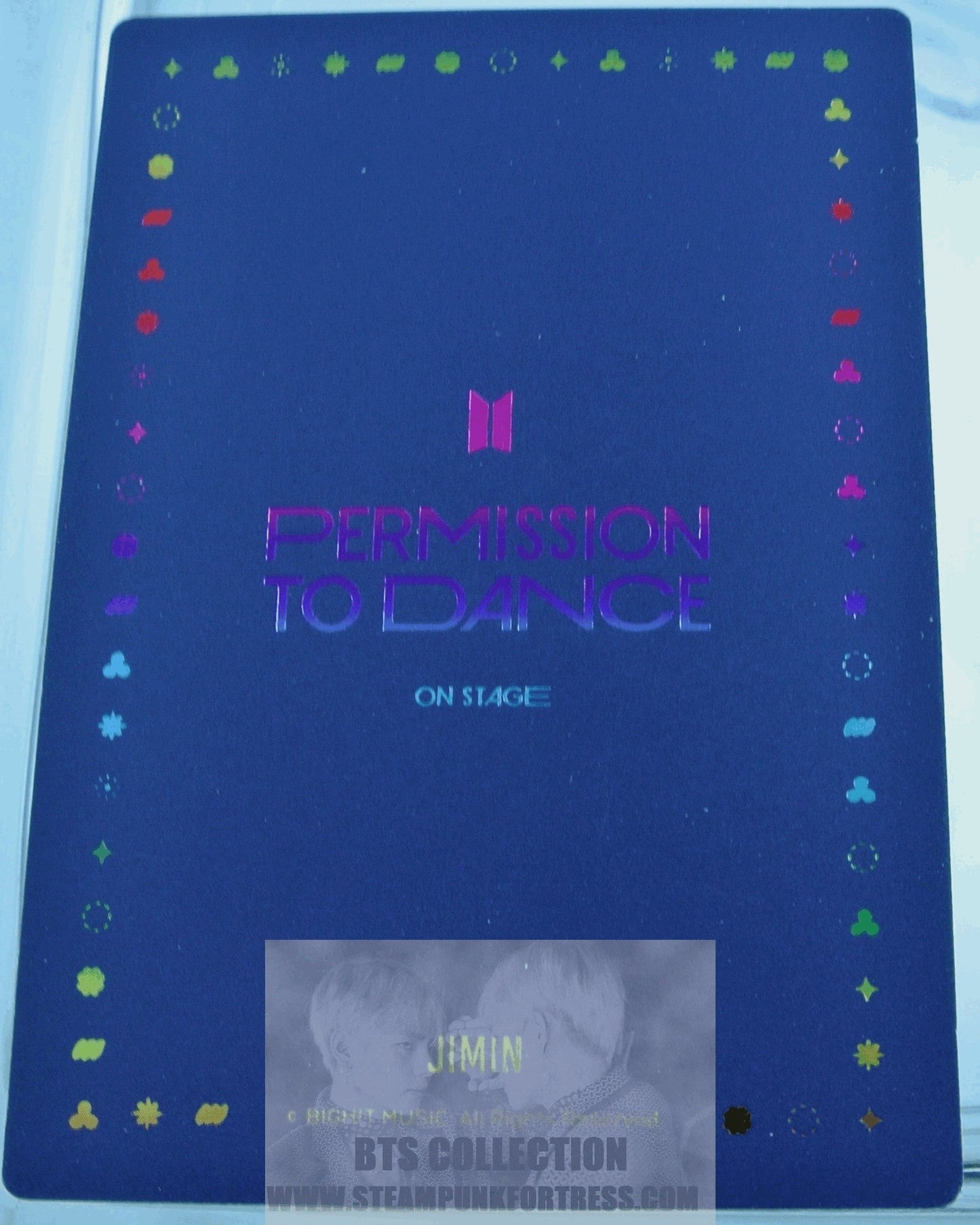 BTS JIMIN PARK JI-MIN 2022 PERMISSION TO DANCE ON STAGE SEOUL PTD SPECIAL HOLOGRAM LIMITED EDITION PHOTOCARD PHOTO CARD NEW OFFICIAL MERCHANDISE