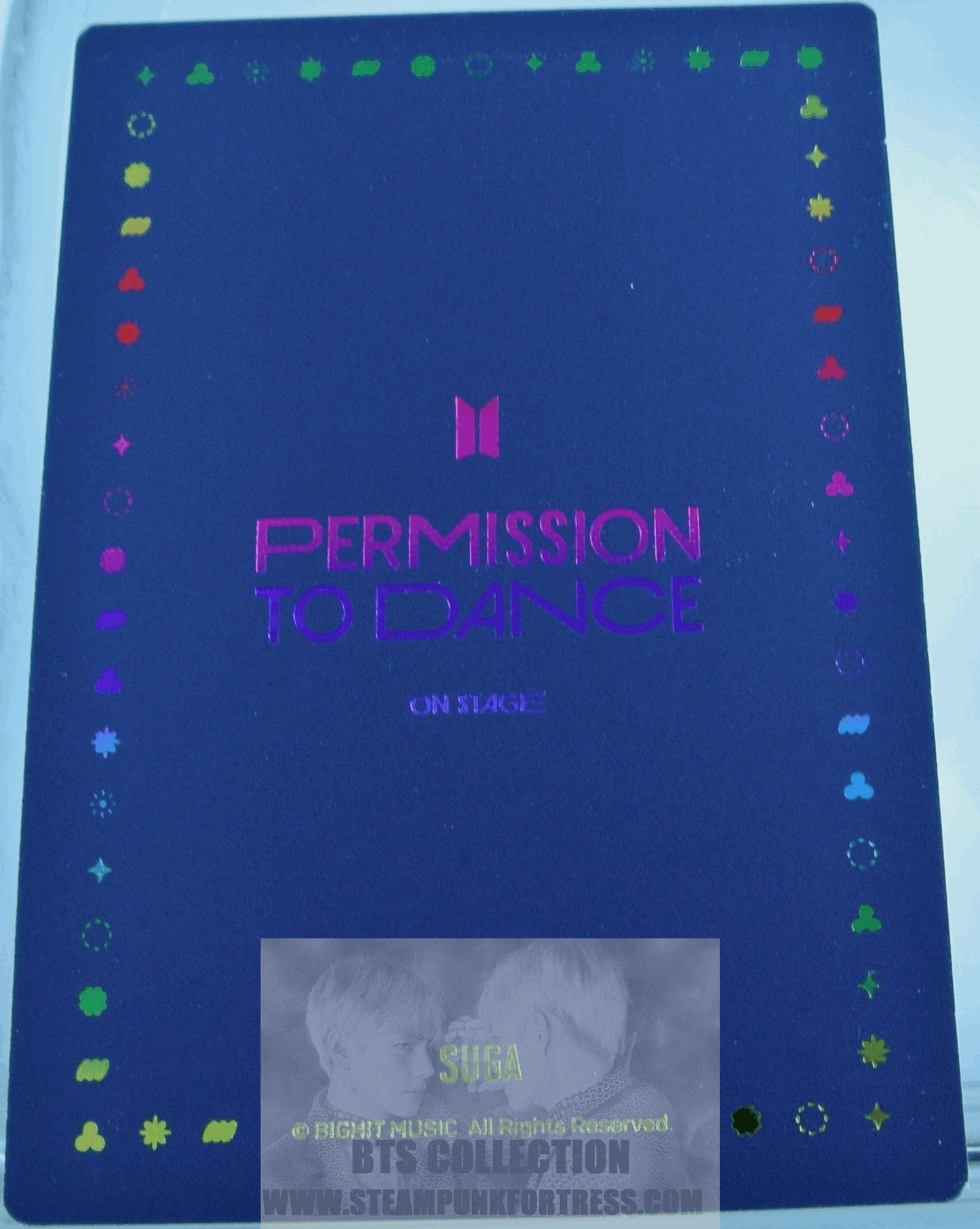 BTS SUGA MIN YOONGI YOON-GI PTD 2022 PERMISSION TO DANCE ON STAGE SEOUL SPECIAL HOLOGRAM LIMITED EDITION PHOTOCARD PHOTO CARD NEW OFFICIAL MERCHANDISE