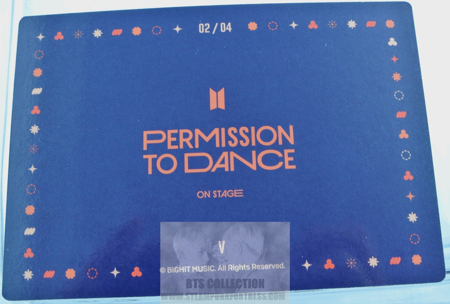 BTS V KIM TAEHYUNG TAE-HYUNG PTD 2022 PERMISSION TO DANCE ON STAGE SEOUL PTD #2 OF 4 PHOTOCARD PHOTO CARD NEW OFFICIAL MERCHANDISE