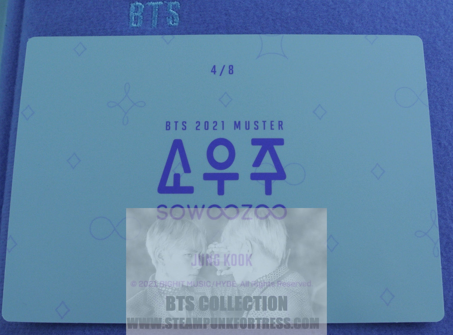 BTS JUNGKOOK JEON JUNG-KOOK 2021 SOWOOZOO PHOTOCARD MUSTER PHOTO CARD #4 OF 8 NEW OFFICIAL MERCHANDISE