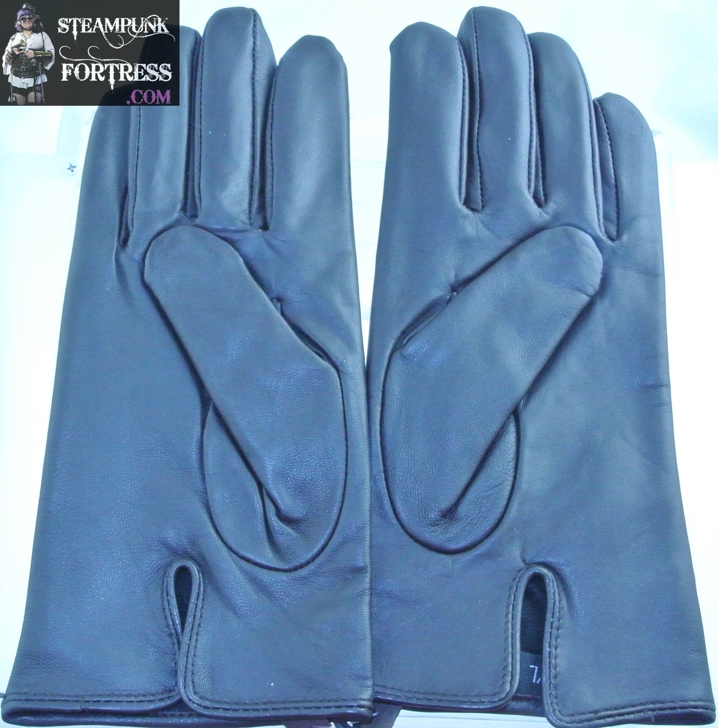 NEW DARK BROWN NEARLY BLACK LEATHER GLOVES MEDIUM LARGE REDFISH - MASS PRODUCED