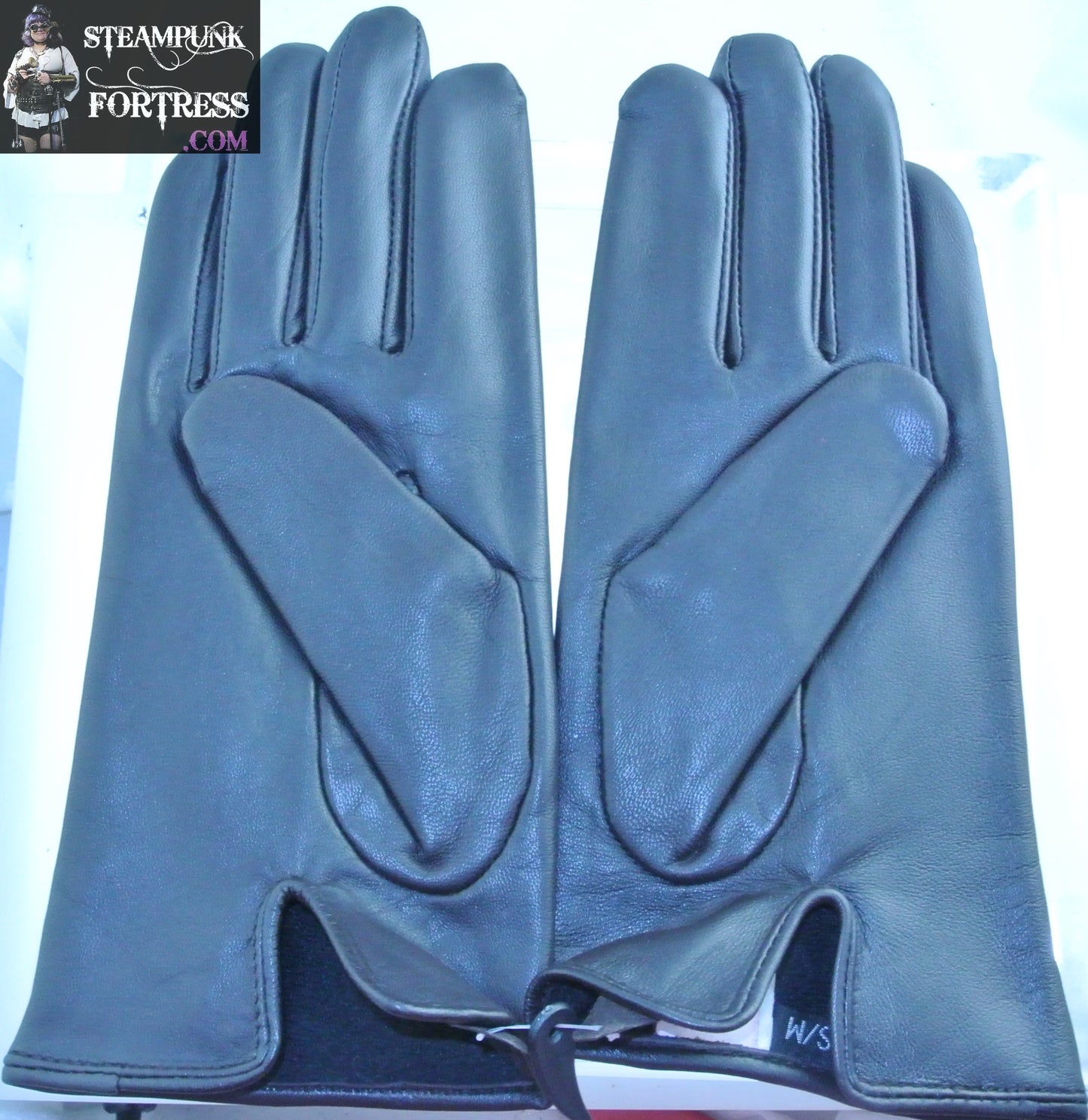 NEW DARK BROWN NEARLY BLACK LEATHER GLOVES SMALL MEDIUM REDFISH - MASS PRODUCED