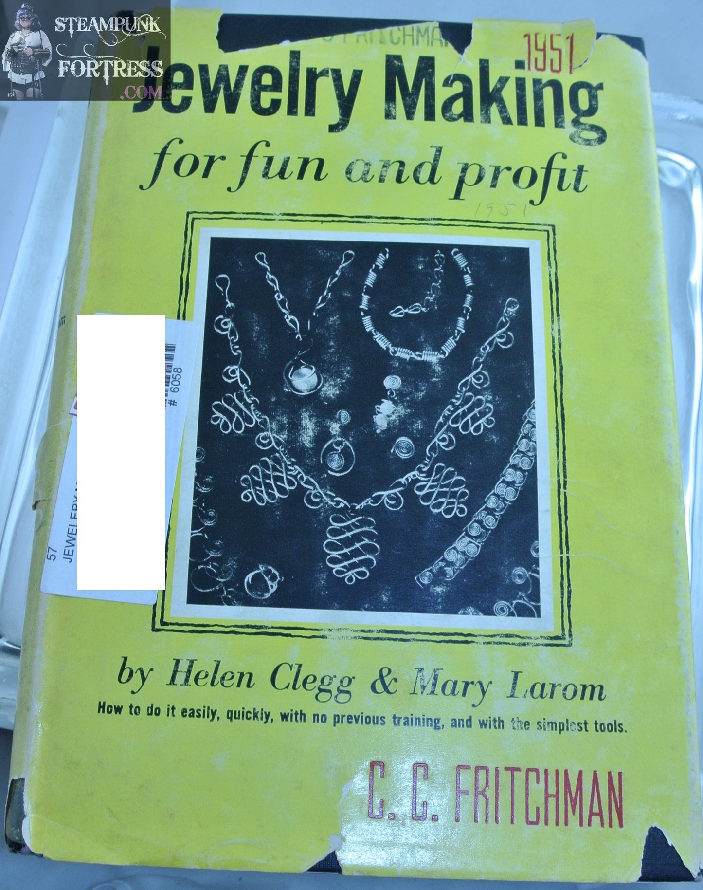 JEWELRY MAKING FOR FUN AND PROFIT HELEN CLEGG HARDCOVER DUST JACKET FAIR