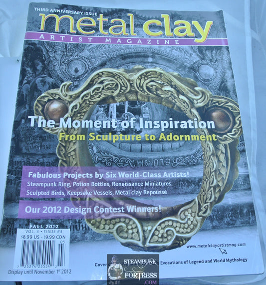 METAL CLAY ARTIST MAGAZINE FALL 2012 JEWELRY SCULPTURE TO ADORNMENTS