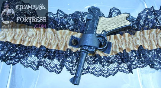 Garters: Gold Steampunk Fortress Garters: Gold Steampunk Fortress