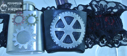 Garters: Flask Steampunk Fortress Garters: Flask Steampunk Fortress