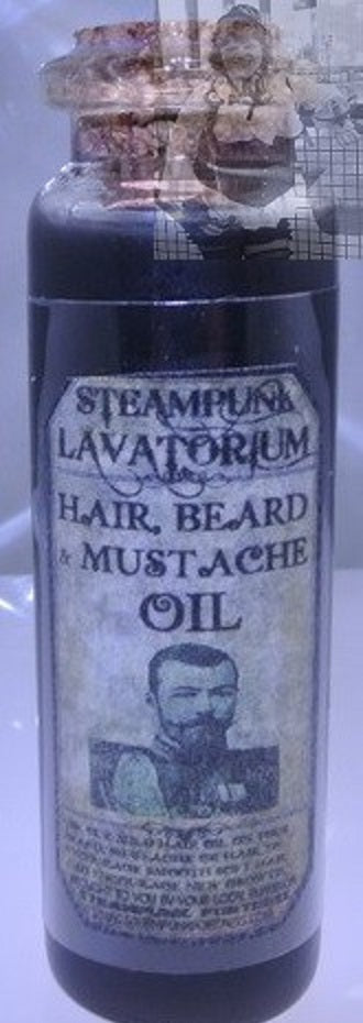 STARR WILDE STEAMPUNK POTION GLASS BOTTLE HAIR BEARD MUSTACHE OIL LIGHTBULB BOTTLES 4 SIZES TO CHOOSE FROM