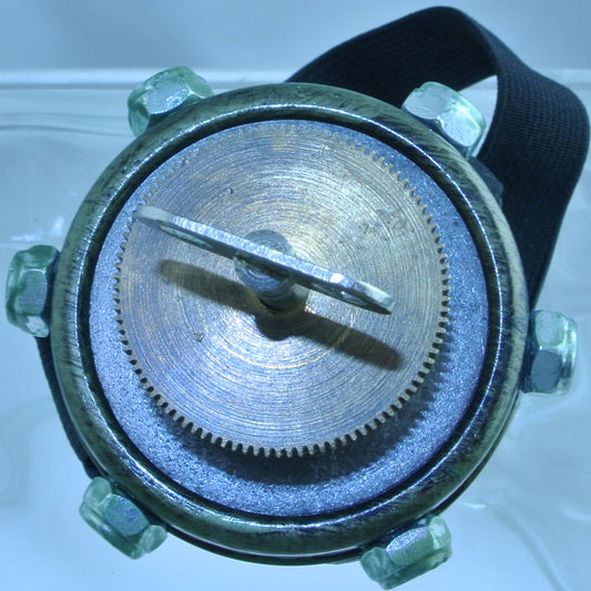MONOCLE BRASS GREEN COPPER AUTHENTIC GENUINE WATCH CLOCK BARREL KINETIC TURN KEY GOGGLES STARR WILDE STEAMPUNK FORTRESS